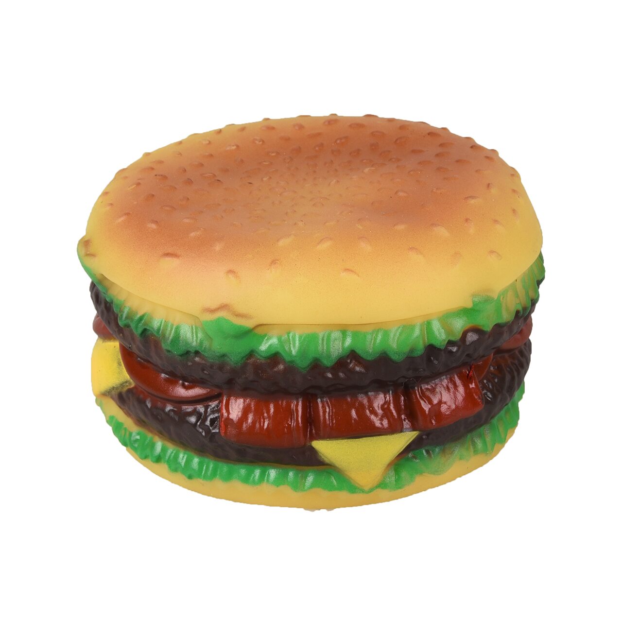 JUCARIE PENTRU CAINI FLAMINGO VINYL HAMBURGER JOE 9.5x9.5x5.5CM