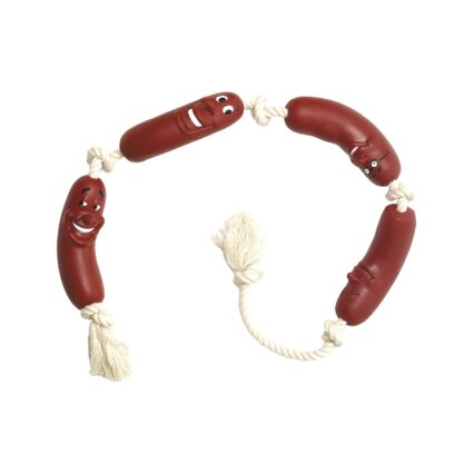 JUCARIE PENTRU CAINI FLAMINGO VINYL CARNATI PE SFOARA 70CM