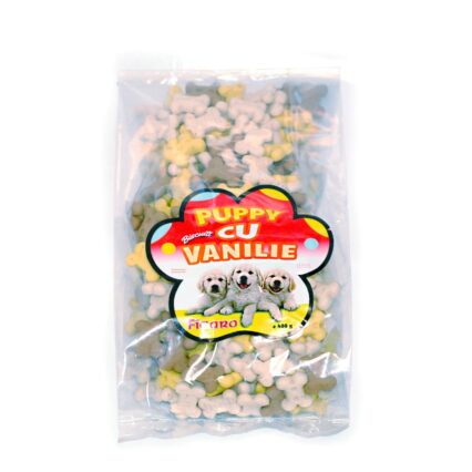 RECOMPENSE PENTRU CAINI BISCUITI PENTRU CATELUSI PUPPY CU VANILIE 400G (25/bax)/1716573.4