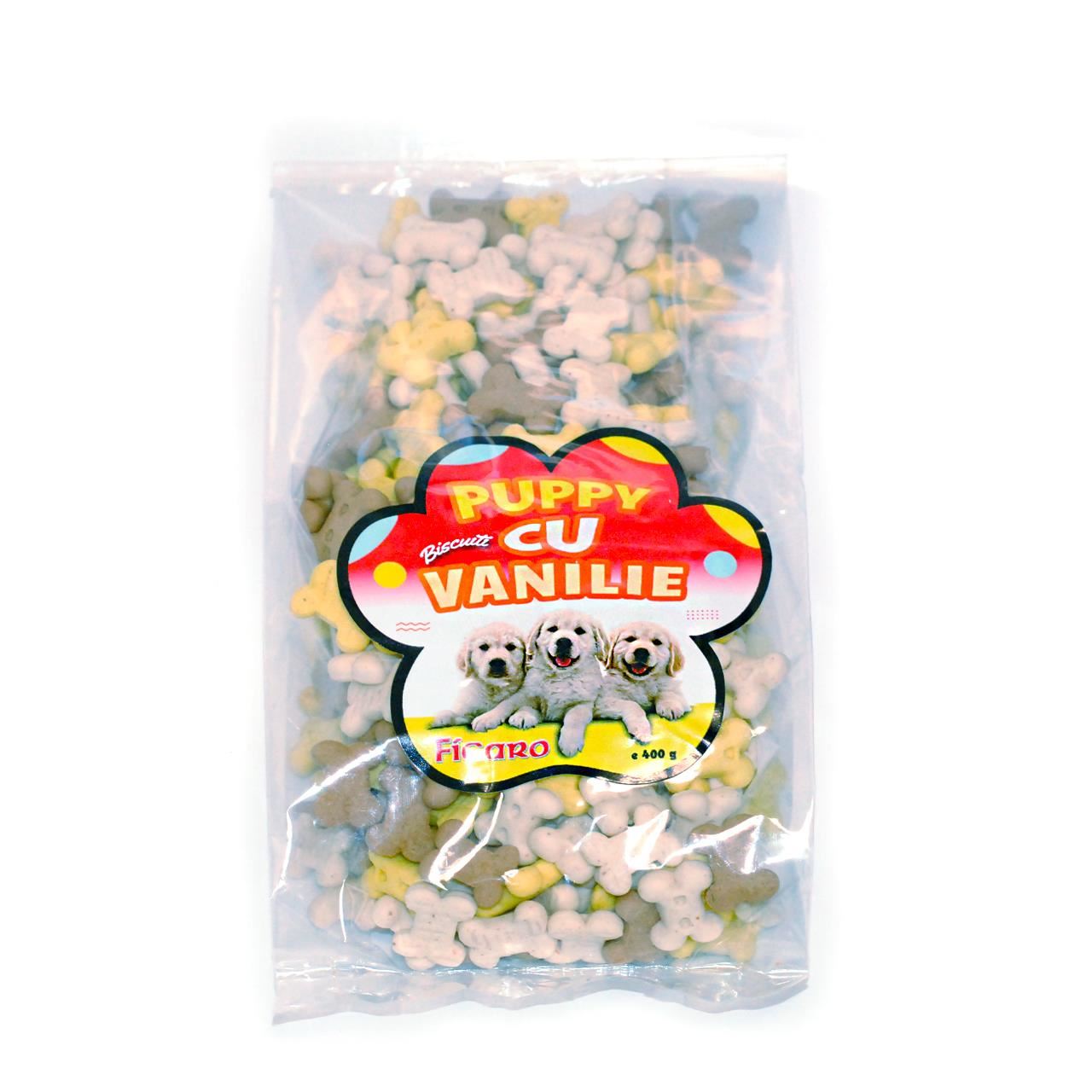 RECOMPENSE PENTRU CAINI BISCUITI PENTRU CATELUSI PUPPY CU VANILIE 400G (25/bax)/1716573.4