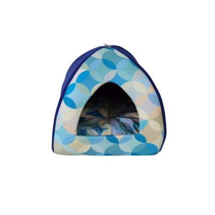 CULCUS TEXTIL PENTRU CAINI SI PISICI IGLU VEGA L BLUE 43x43x38 CM