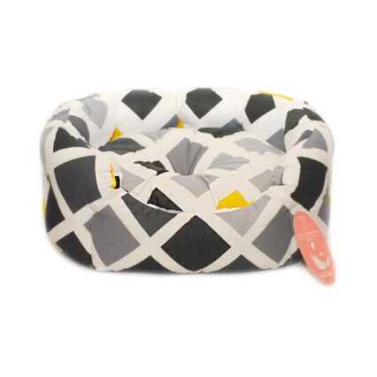 CULCUS TEXTIL PENTRU CAINI SI PISICI ORIONE S BLACK-WHITE-YELLOW 48x38x17/60008002