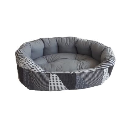 CULCUS TEXTIL PENTRU CAINI SI PISICI ORIONE S GREY-BLACK 48x38x17/60008002