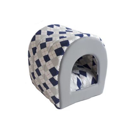 CULCUS TEXTIL PENTRU CAINI SI PISICI TUNEL CU ROMBURI 42x38x38/60005912