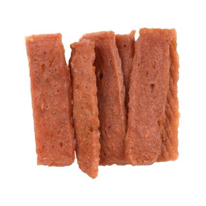 RECOMPENSE PENTRU CAINI FLAMINGO SNACK HAPKI STRIPS CU IEPURE 85G