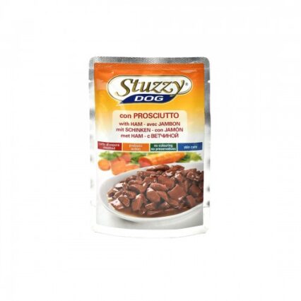 Hrana umeda pentru caini Stuzzy cu sunca 100 g