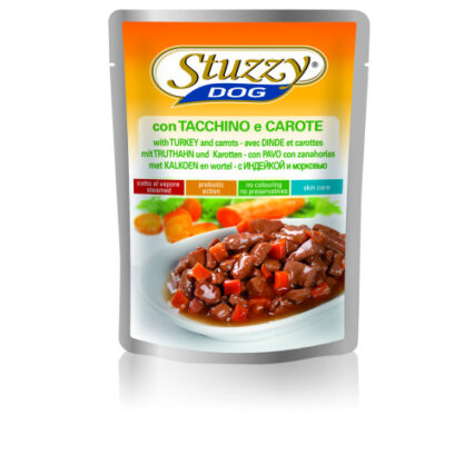 Hrana umeda pentru caini Stuzzy curcan si morcovi 100 g