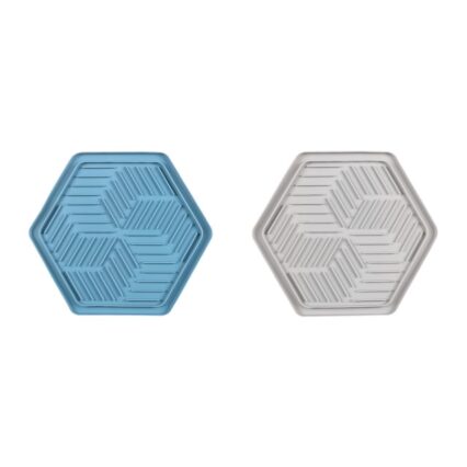 HRANITOARE PENTRU CAINI SI PISICI INTERACTIV FLAMINGO LICK PAD BEAN BLUE/GREY 24x21CM