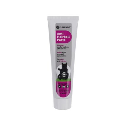 PASTA PENTRU PISICI FLAMINGO ANTI-HAIRBALL DAGGI CU VITAMINE 100GR