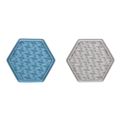 HRANITOARE PENTRU CAINI SI PISICI INTERACTIV FLAMINGO LICK PAD JELLY BLUE/GREY 24x21CM