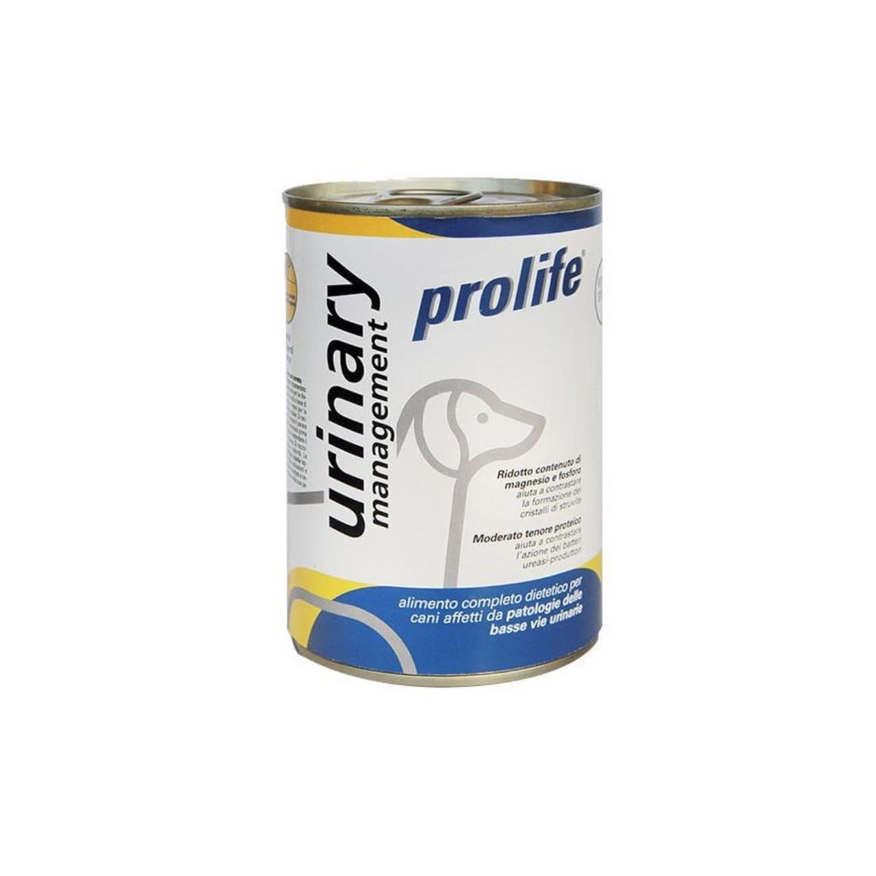 HRANA UMEDA DIETETICA PENTRU CAINI PROLIFE DOG VET URINARY CONSERVA 400G