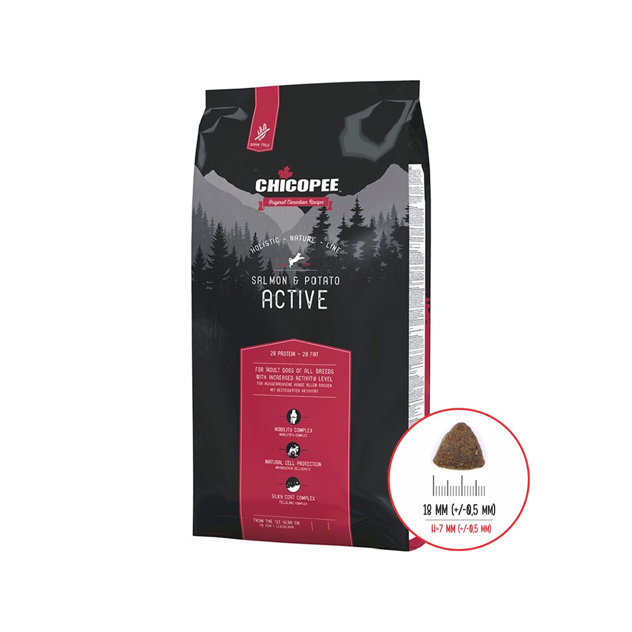 HRANA USCATA PENTRU CAINI SUPER PREMIUM CHICOPEE HNL ACTIVE SALMON&POTATO 2KG