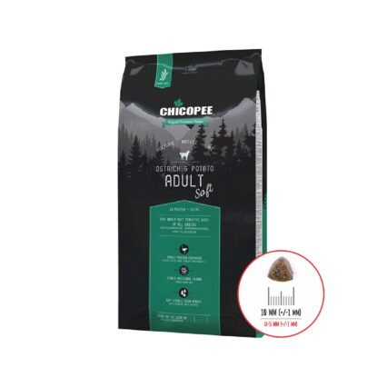 HRANA USCATA PENTRU CAINI SUPER PREMIUM CHICOPEE HNL SOFT ADULT OSTRICH&POTATO 2KG