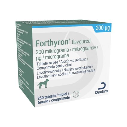 FORTHYRON TRATAMENT HIPOTIROIDISM CANIN 200 MCG*250 TB PALATABILE