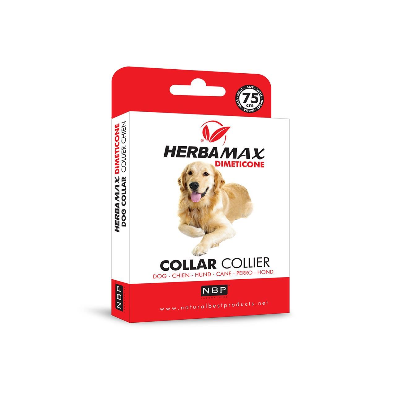 ZGARDA ANTIPARAZITARA CU DIMETICONA PENTRU CAINE MAX HERBA 75 CM