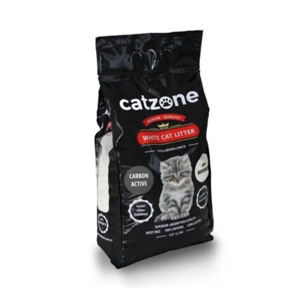 CATZONE CLUMPING NISIP SUPER PREMIUM CARBUNE ACTIV 6L/5KG