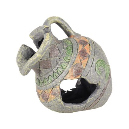 DECOR PENTRU ACVARIU EPAVA ULCIOR GRI FLAMINGO 13x12x13CM