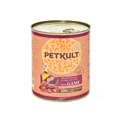 Hrana umeda pentru caini Petkult¬†Adult cu vanat 800 g