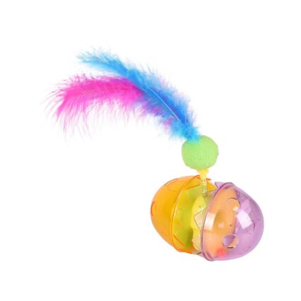 JUCARIE PENTRU PISICI FLAMINGO UGO OU CU FULG 9.5x6.5x20CM