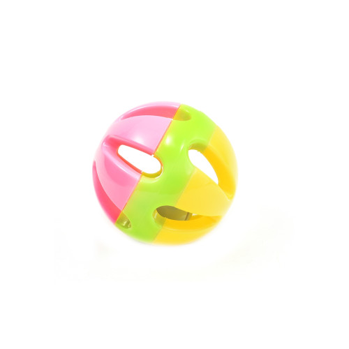 Jucarie Rozatoare Bila Roz cu Clopotel