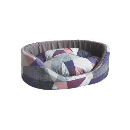 CULCUS TEXTIL PENTRU CAINI SI PISICI TAURUS 4 GEO VIOLA  60x73x20 CM