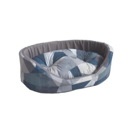 CULCUS TEXTIL PENTRU CAINI SI PISICI TAURUS 2 GEO BLUE 38x54x18 CM