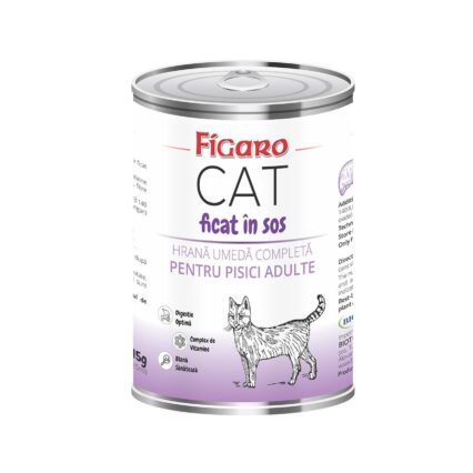 HRANA UMEDA PENTRU PISICI FIGARO CAT FICAT IN SOS CONSERVA 415G