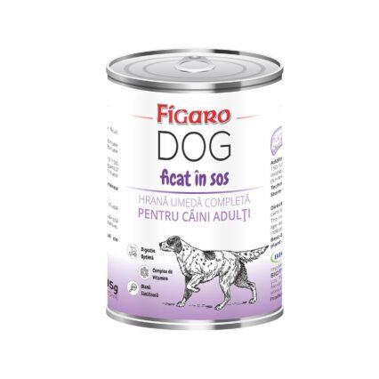 HRANA UMEDA PENTRU CAINI FIGARO DOG FICAT IN SOS CONSERVA 415G