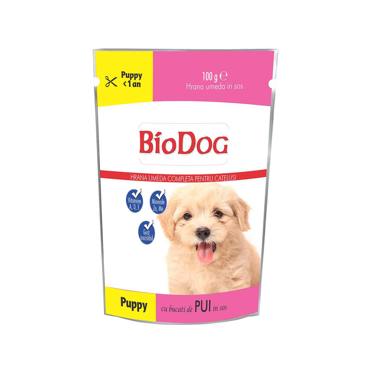 HRANA UMEDA PENTRU CATELUSI BIODOG PLIC PUPPY PUI IN SOS 100G