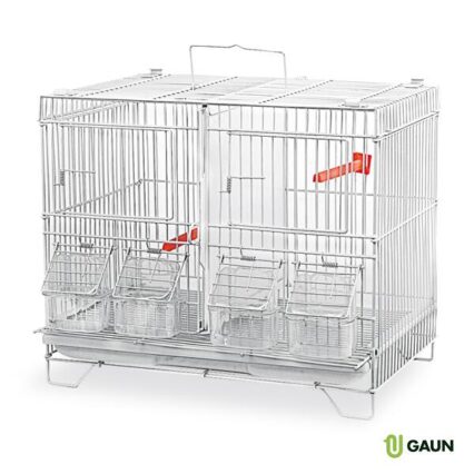 COLIVIE GAUN PENTRU CANARI CU 2 COMPARTIMENTE 40x26.5x34(h)cm/38380