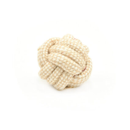 Jucarie pentru caini minge din sfoara impletita Enjoy 7.5 cm