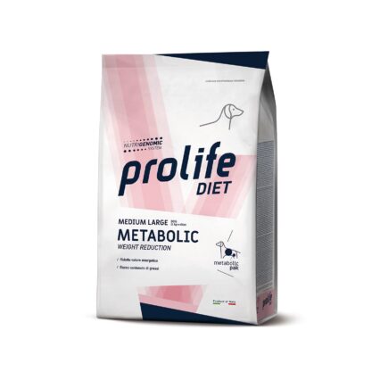DIETA VETERINARA USCATA PROLIFE METABOLIC WEIGHT CONTROL PENTRU CAINI DE TALIE MEDIE/MARE 8 KG