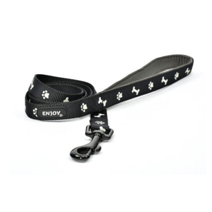 Lesa pentru caini reflectorizanta din nylon si neopren Enjoy 2x120cm