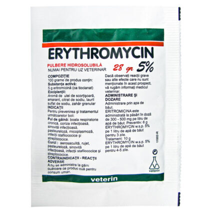 Erythromycin pulb. 5% Hidrosol 28 gr