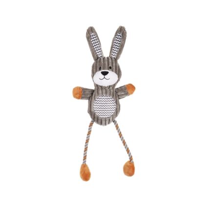 JUCARIE PENTRU CAINI FLAMINGO GOMMY IEPURE CU FRANGHII 46CM