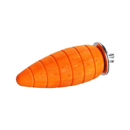JUCARIE MASTICABILA PENTRU HAMSTERI FLAMINGO MORCOV DIN LEMN CU SUPORT 7.5CM