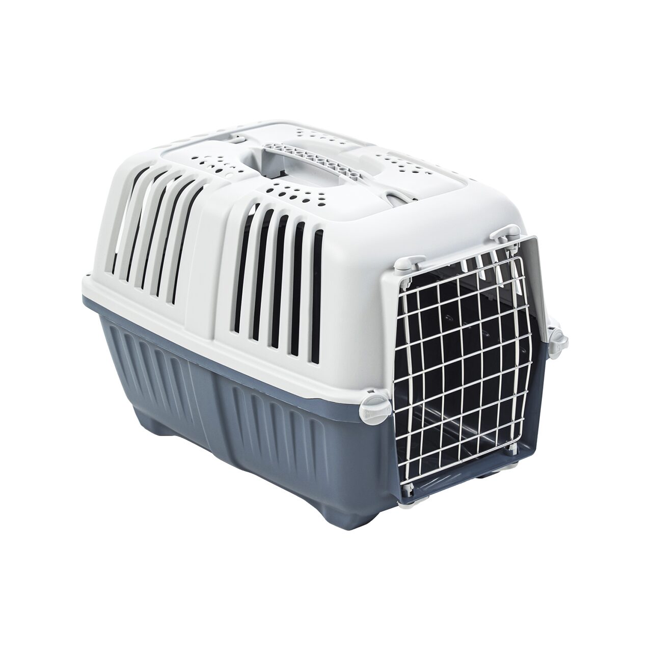 CUSCA TRANSPORT PENTRU CAINI SI PISICI MPS PRATIKO 2 METAL DARK BLUE 55x36x36(h)cm