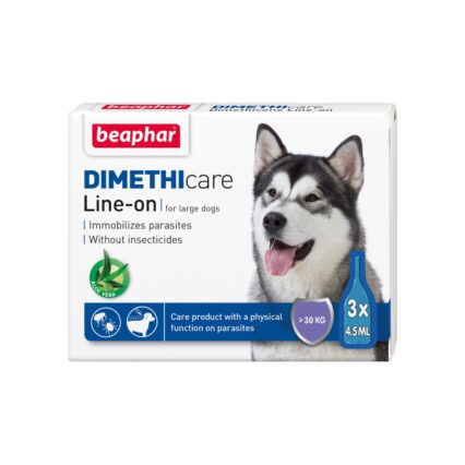 PIPETA ANTIPARAZITARA DIMETHICARE LINE-ON PENTRU CAINI L BEAPHAR 3PIPx4.5ML