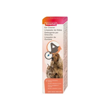 SOLUTIE DE CURATARE URECHI PENTRU CAINI SI PISICI BEAPHAR EAR CLEANER 50ML