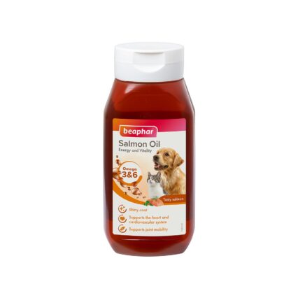 SUPLIMENT NUTRITIV PENTRU CAINI SI PISICI ULEI DE SOMON BEAPHAR 430ML /1000630