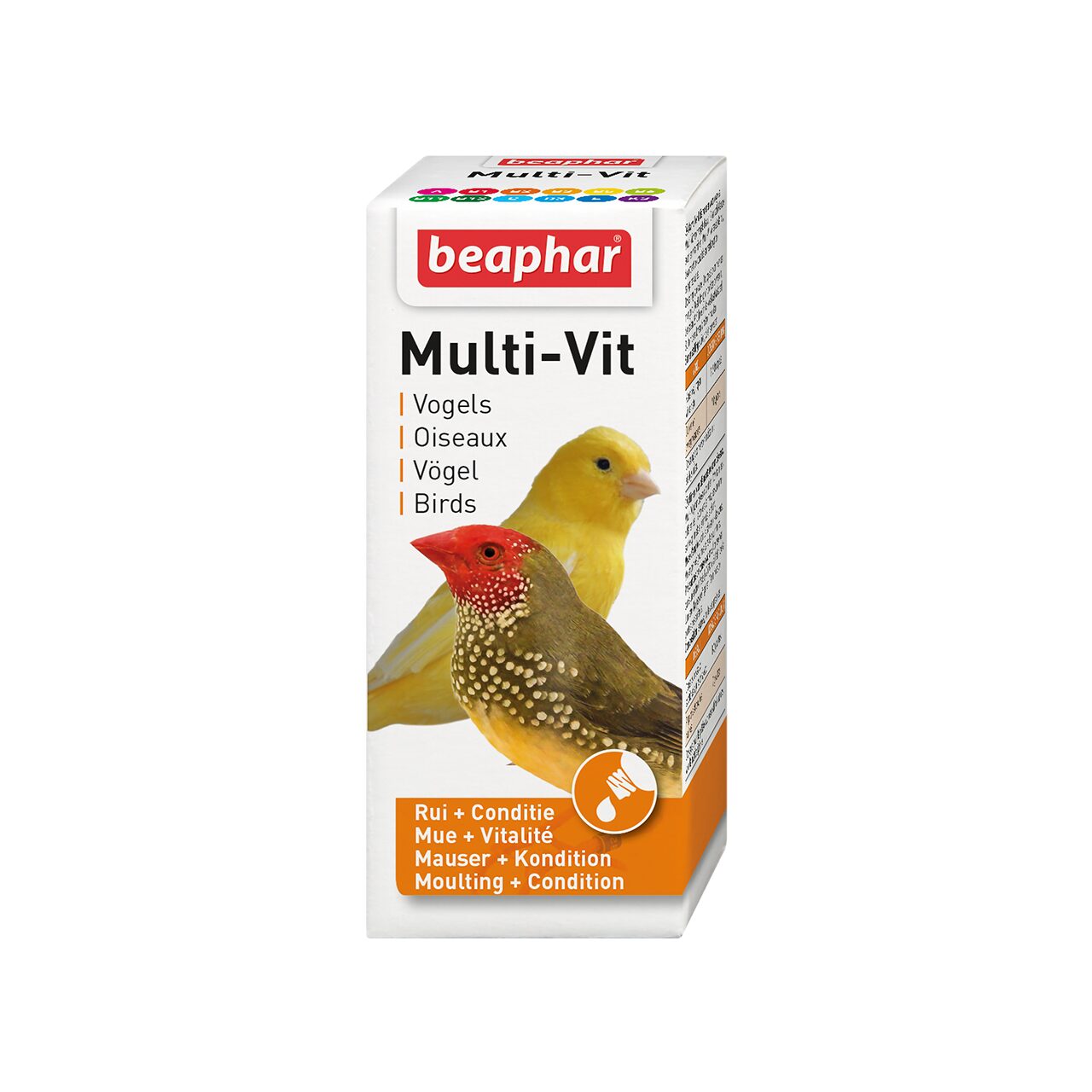 SUPLIMENT PENTRU PASARI EXOTICE MULTI-VIT LIQUID BEAPHAR 20ML