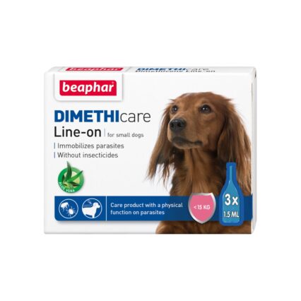 PIPETA ANTIPARAZITARA DIMETHICARE LINE-ON PENTRU CAINI S BEAPHAR 3PIPx1.5ML