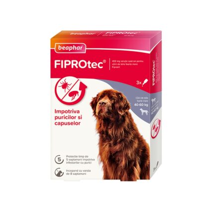 PIPETA ANTIPARAZITARA PENTRU CAINI FIPROTEC BEAPHAR XL 40-60KG (3PIPx4.02ML/CUT)