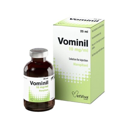 SOLUTIE INJECTABILA PENTRU CAINI SI PISICI VOMINIL 10MG/ML 25ML