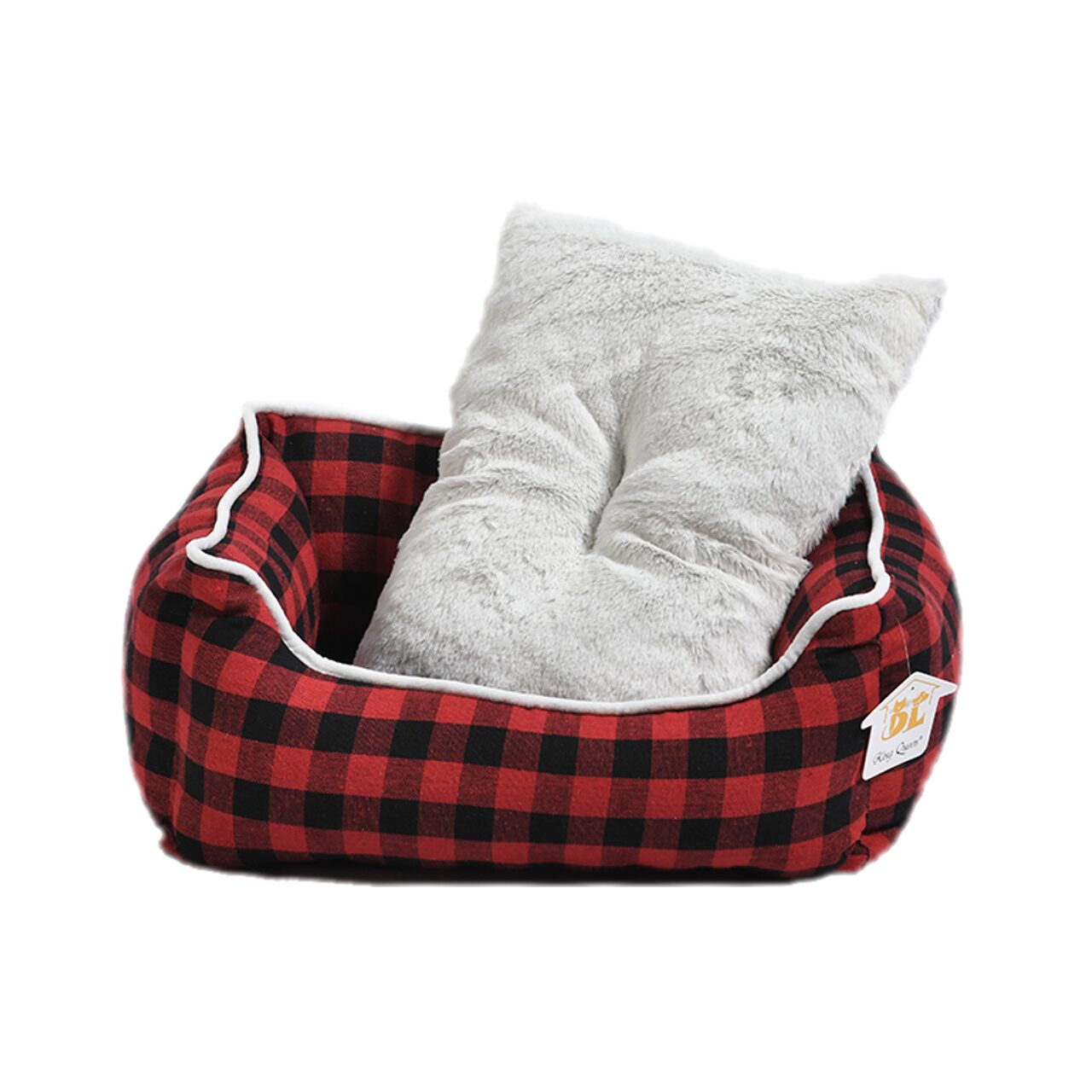 CULCUS PENTRU CAINI SI PISICI TEXTIL PANZA/PLUS AMC ROSU CAROURI (SETx5 BUC)