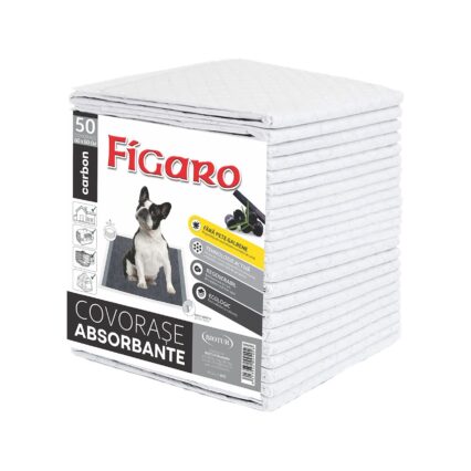 COVOR ABSORBANT PENTRU CAINI FIGARO CARBON 60x60CM (50BUC/BAX)