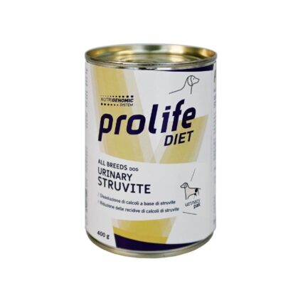 DIETA VETERINARA UMEDA PROLIFE URINARY STRUVITE PENTRU CAINI DE TOATE TALIILE CONSERVA 400G