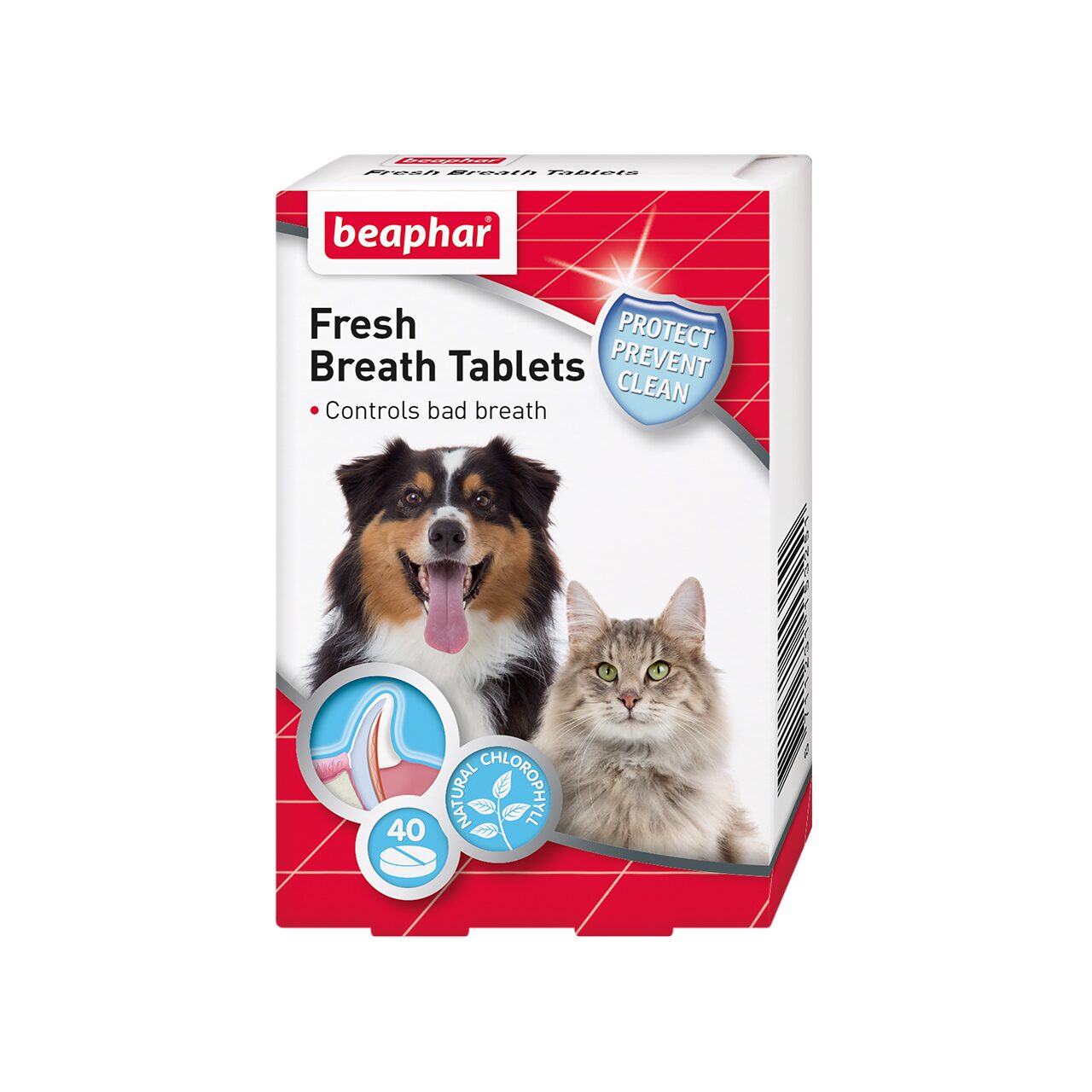 SUPLIMENT PENTRU CAINI SI PISICI BEAPHAR FRESH BREATH TABLETS 40TB/CUT