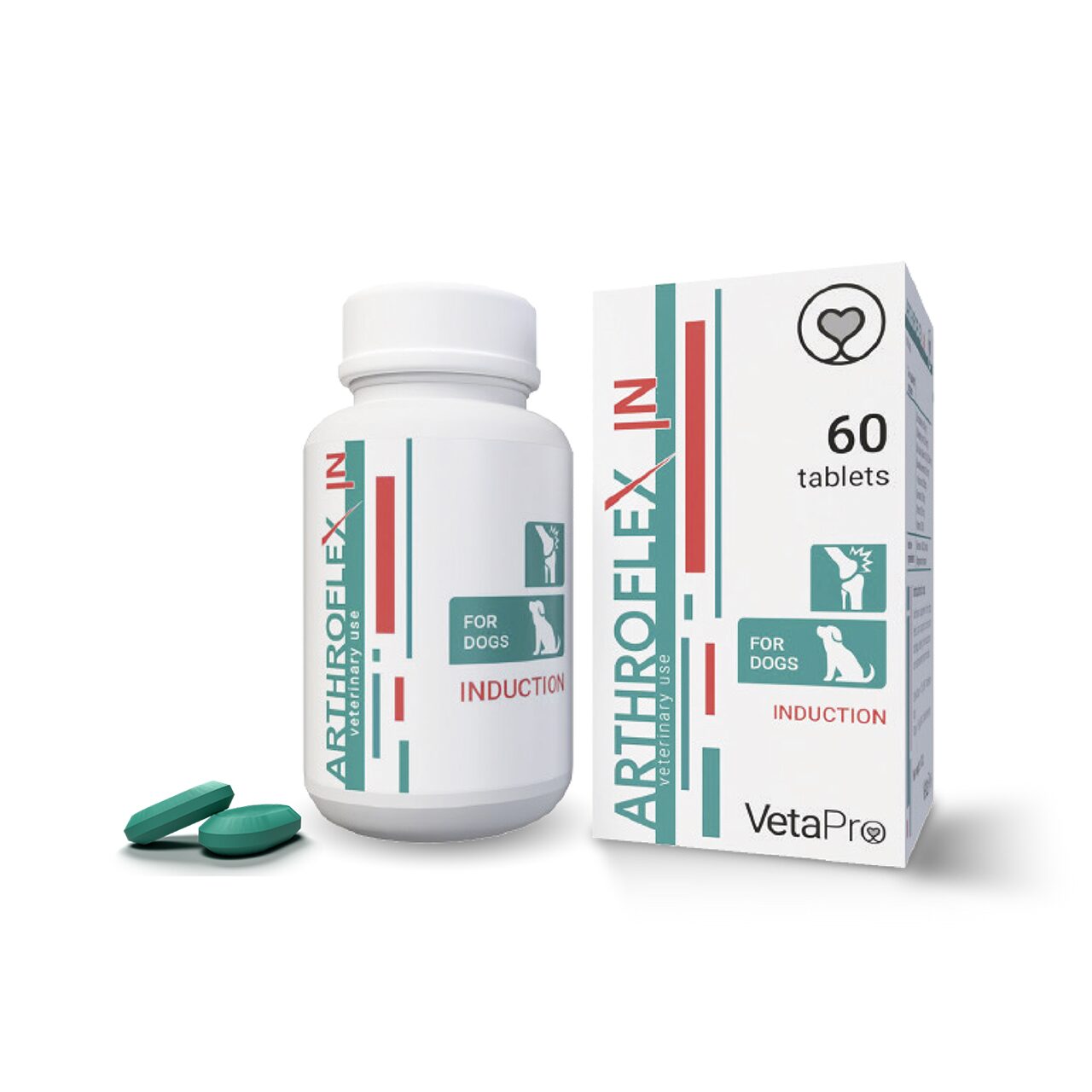 VETAPRO ARTHROFLEX-IN FAZA 1 60TAB/CUT SUPORT ARTICULATII SI CARTILAJE CAINI