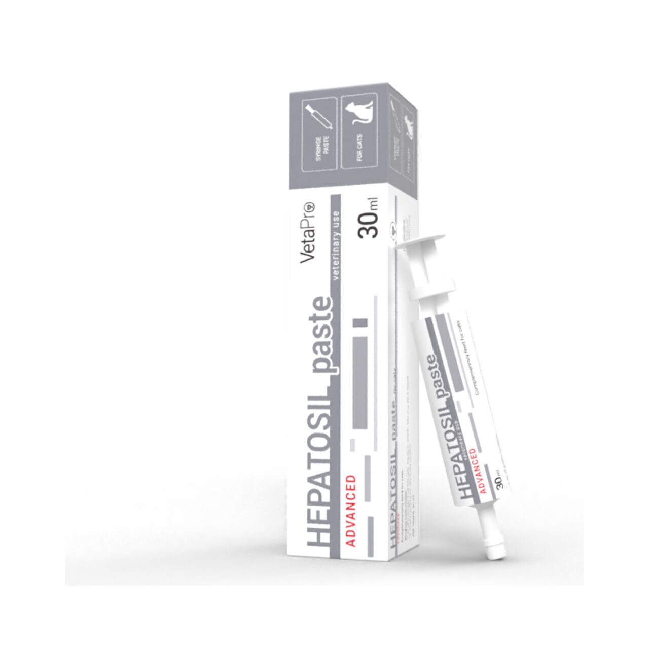 VETAPRO HEPATOSIL ADVANCED PASTE SERINGA 30ML SUPORT HEPATIC PISICI